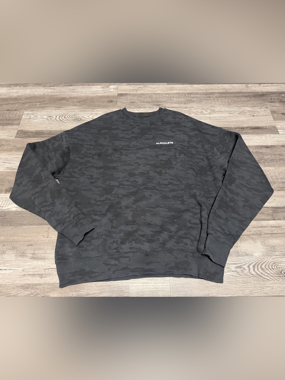Alphalete Black Camo Crewneck Sweatshirt